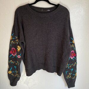 CLOTH by Design Floral Embroidered Sweater